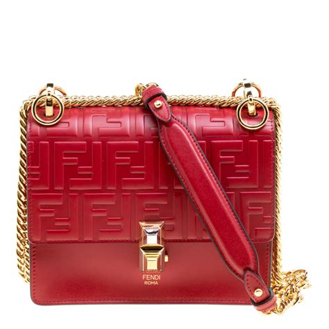 Fendi red bag